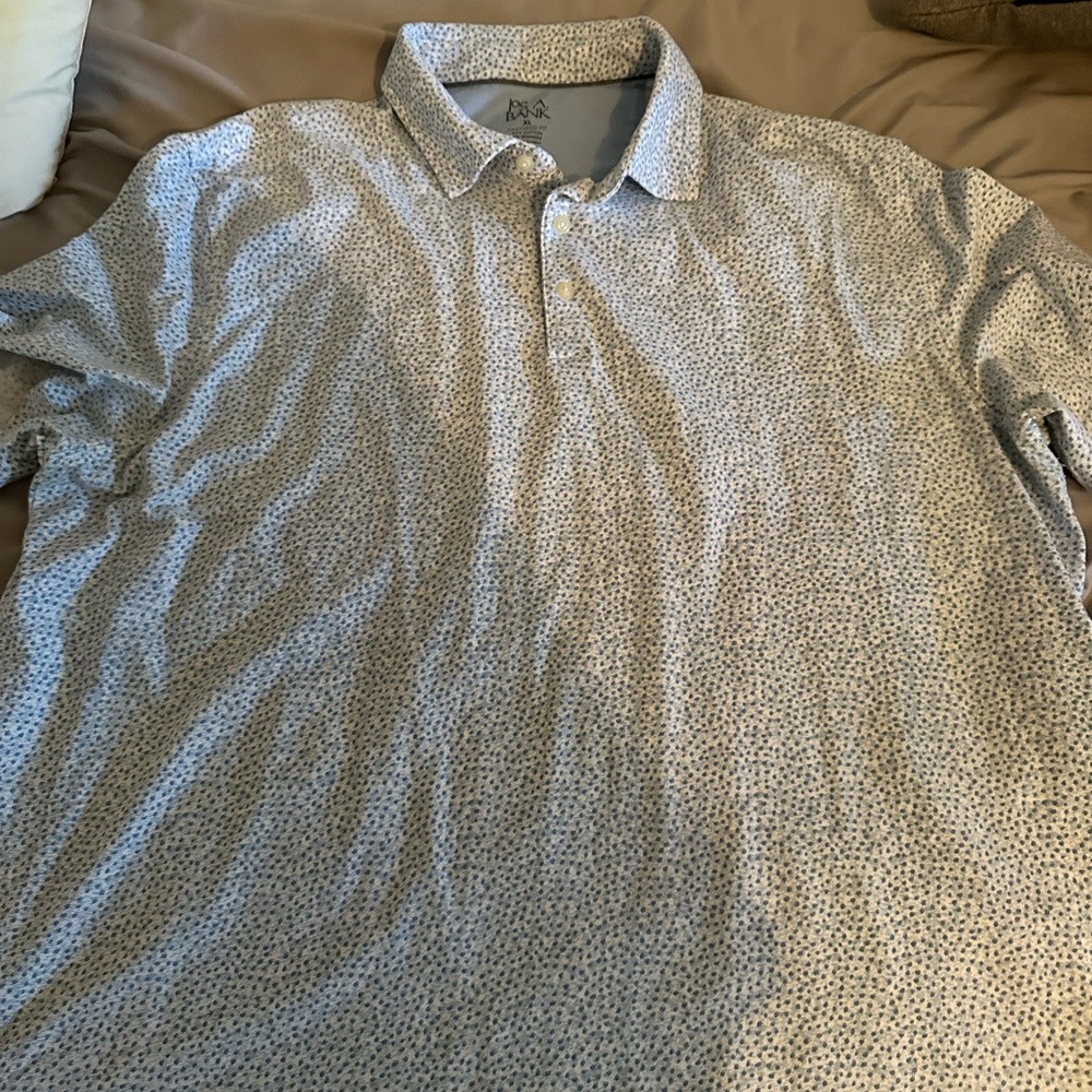 Jos. A. Bank Blue Patterned Shirt